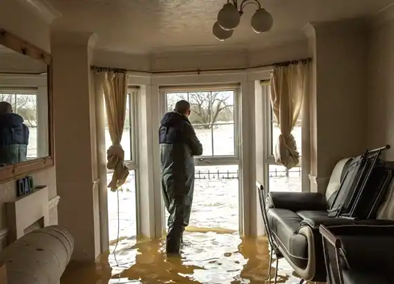 water damage restoration service Larchwood